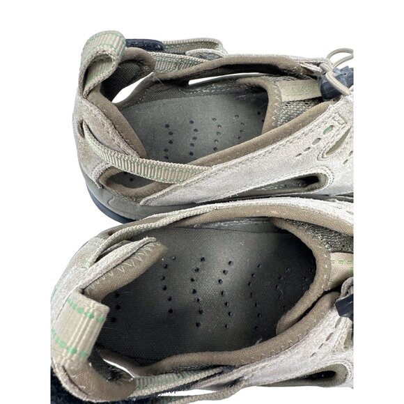 Lands End Suede & Mesh Outdoor Hiking Sandals Men's Size 9B - Picture 7 of 10